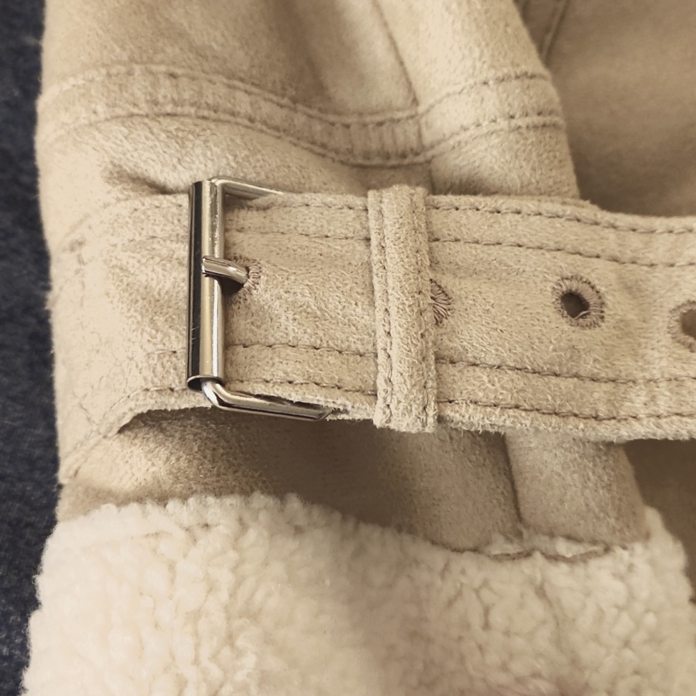Loft Faux Suede Aviator Jacket - Picture 4 of 5